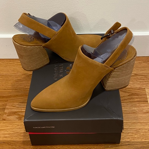 Vince Camuto Chemine Slingback, Saddle, Size 8.5 - Picture 9 of 10